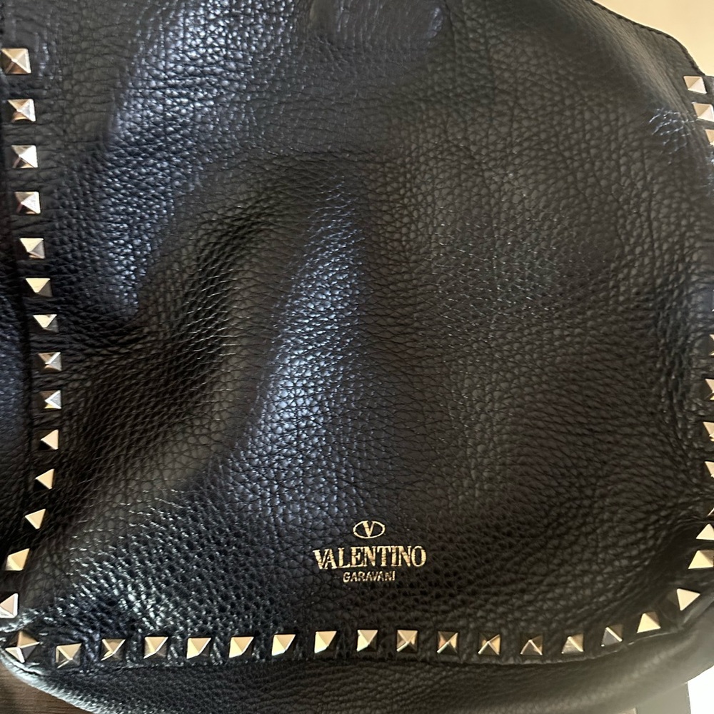Valentino Black Studded Leather Handbag